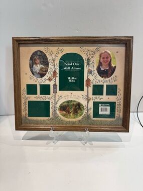 Vintage Decorel Solid Oak Wall Album Photo Frame - 11” x 14”